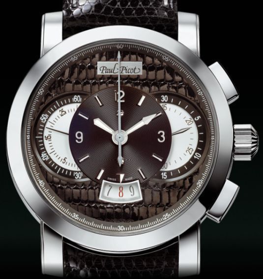 Paul Picot Technograph cadran lézard Paul Picot Technograph cadran lézard