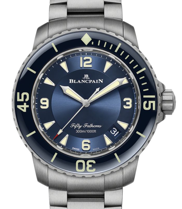 Blancpain Fifty Fathoms : nouvelle version sur bracelet titane Blancpain Fifty Fathoms : nouvelle version sur bracelet titane