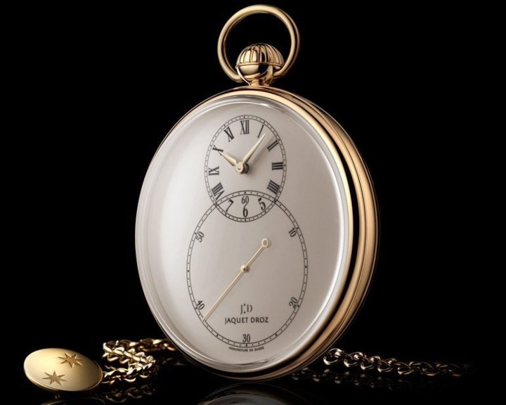 Jaquet Droz Montre de Poche Email Ivoire Jaquet Droz Montre de Poche Email Ivoire