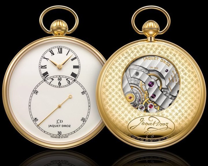 Jaquet Droz Montre de Poche Email Ivoire Jaquet Droz Montre de Poche Email Ivoire
