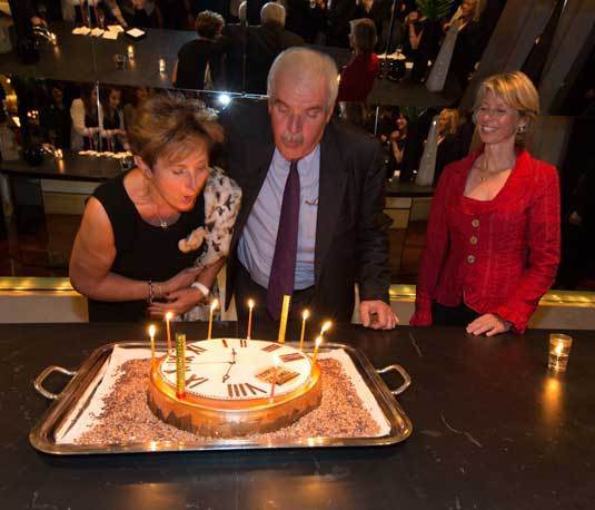 Françoise et Jean-Jacques Weber en compagnie d’Aletta Stas, co-fondatrice de la marque Frédérique Constant