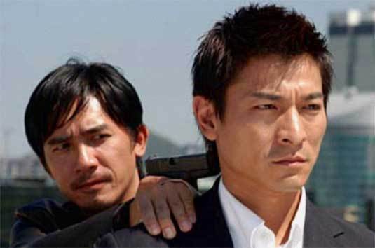 Tony Leung et Andy Lau dans Infernal Affairs, DR