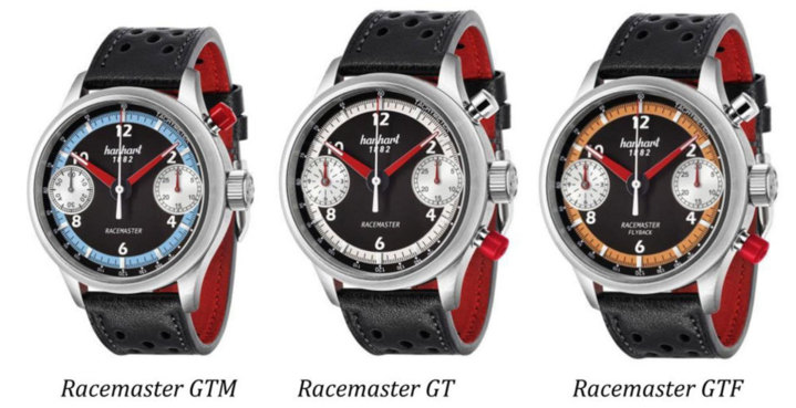 Hanhart Pioneer Racemaster : beau trio de chronos Hanhart Pioneer Racemaster : beau trio de chronos