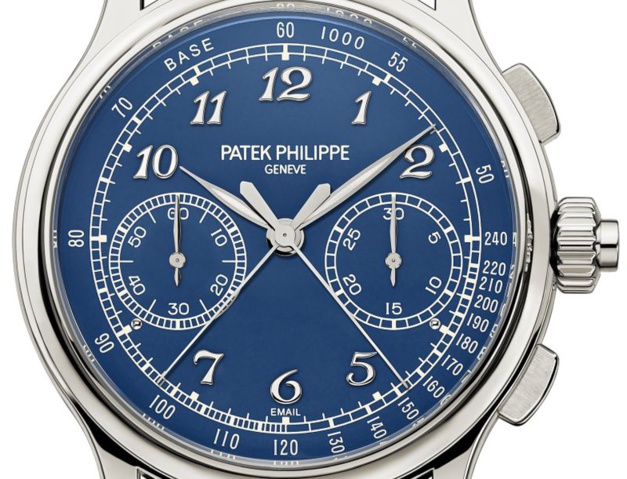 Patek Philippe Chrono à rattrapante : un nouveau cadran en émail Grand Feu bleu au catalogue Patek Philippe Chrono à rattrapante : un nouveau cadran en émail Grand Feu bleu au catalogue