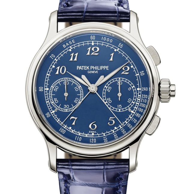 Patek Philippe Chrono à rattrapante : un nouveau cadran en émail Grand Feu bleu au catalogue Patek Philippe Chrono à rattrapante : un nouveau cadran en émail Grand Feu bleu au catalogue