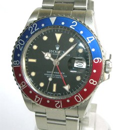 Rolex GMT Master en acier, référence 16750, bracelet Oyster