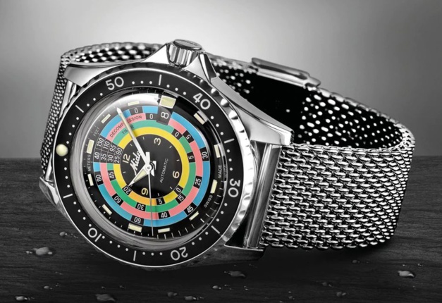 Mido Ocean Star Decompression Timer 1961 : super retour de la Rainbow Diver ! Mido Ocean Star Decompression Timer 1961 : super retour de la Rainbow Diver !