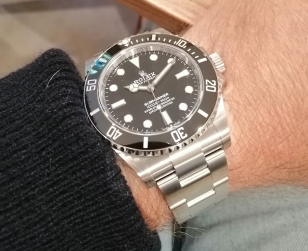 Rolex Submariner 124060 au porté Rolex Submariner 124060 au porté