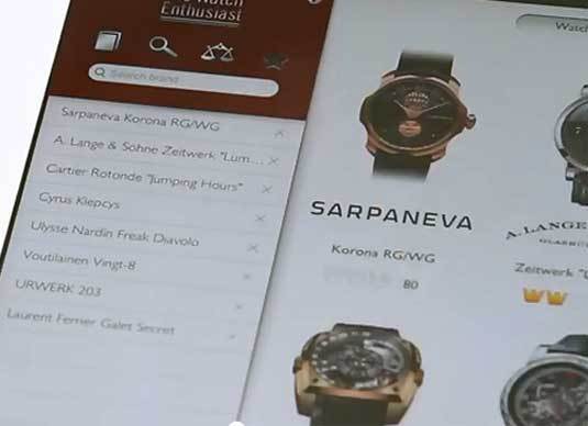 TheWatchEnthusiast : guide critique horloger indépendant sous forme d’appli pour smartphones et tablettes TheWatchEnthusiast : guide critique horloger indépendant sous forme d’appli pour smartphones et tablettes
