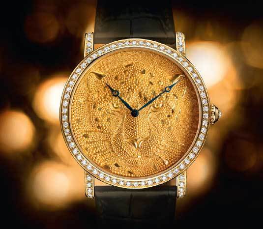 Cartier d’Art : Rotonde 42 mm Panthère en granulation Vincent Wulveryck © Cartier 2012