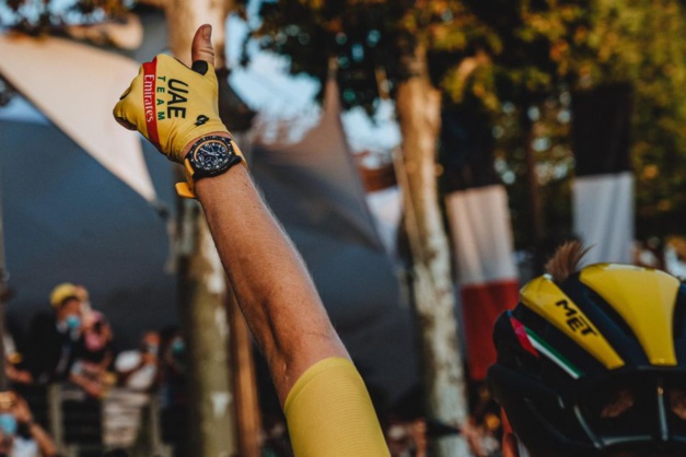 Tadej Pobacar et sa Breitling Endurance Pro Tadej Pobacar et sa Breitling Endurance Pro