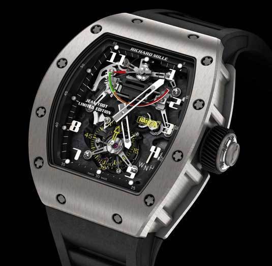 Richard Mille RM 036 Jean Todt Limited Edition : montre capteur de G Tourbillon