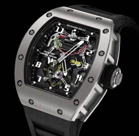 Richard Mille RM 036 Jean Todt Limited Edition : montre capteur de G Tourbillon Richard Mille RM 036 Jean Todt Limited Edition : montre capteur de G Tourbillon