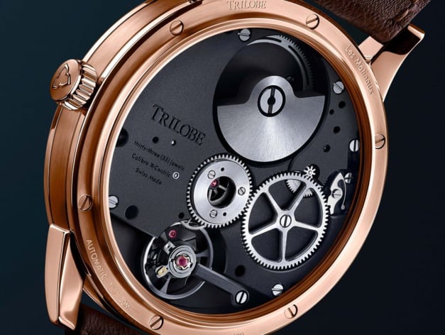 Trilobe Les Matinaux : de l'or rose pour le nouveau calibre X-Centric Trilobe Les Matinaux : de l'or rose pour le nouveau calibre X-Centric