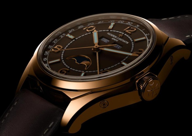 Vacheron Constantin Fiftysix calendrier complet : cadran brun sépia Vacheron Constantin Fiftysix calendrier complet : cadran brun sépia