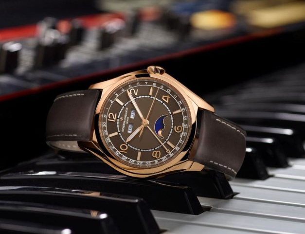 Vacheron Constantin Fiftysix calendrier complet : cadran brun sépia Vacheron Constantin Fiftysix calendrier complet : cadran brun sépia