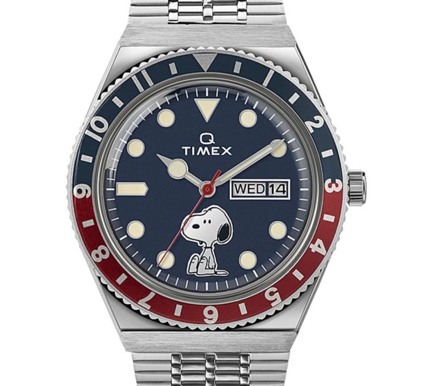 Q Timex Reissue x Peanuts 70th Anniversary 38mm Stainless Steel Bracelet Watch Q Timex Reissue x Peanuts 70th Anniversary 38mm Stainless Steel Bracelet Watch