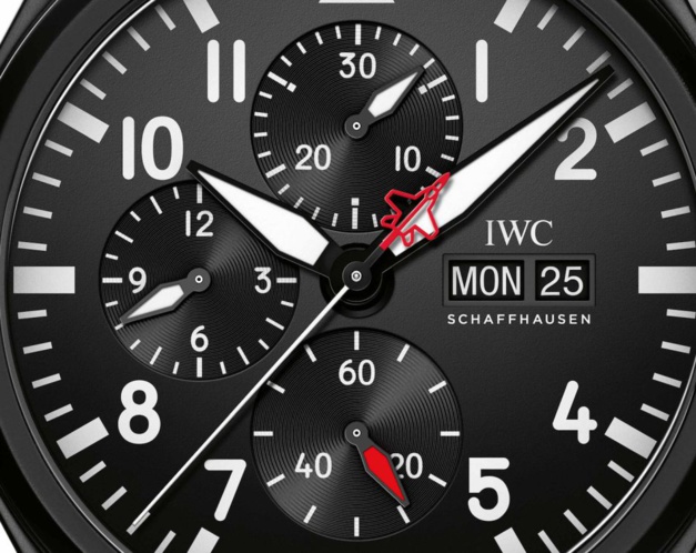 IWC chrono Top Gun édition "SFTI" en céramique noire