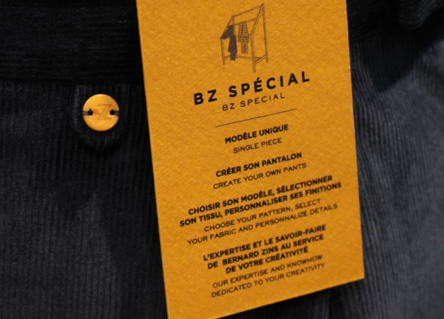 Le pantalon personnalisé : l'offre culottée de Bernard Zins Le pantalon personnalisé : l'offre culottée de Bernard Zins
