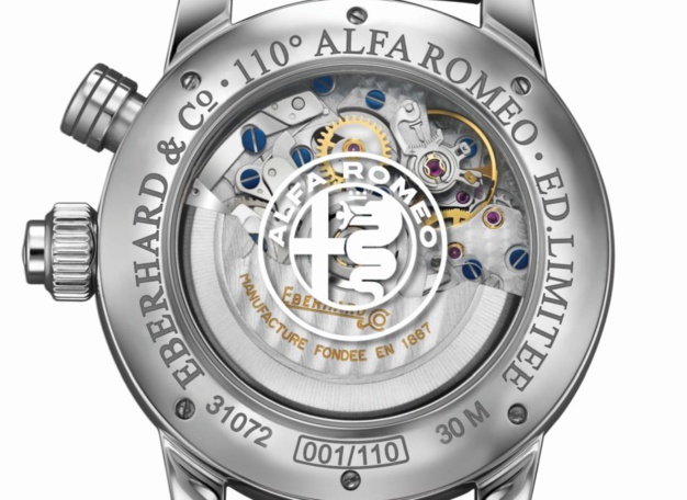Eberhard & Co : un chrono pour le 110ème anniversaire d'Alfa Roméo Eberhard & Co : un chrono pour le 110ème anniversaire d'Alfa Roméo