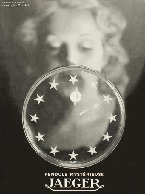 Laure Albin Guillot, Publicité pour la Manufacture Jaeger-LeCoultre, vers 1940. Collection particulière, Paris Laure Albin Guillot, Publicité pour la Manufacture Jaeger-LeCoultre, vers 1940. Collection particulière, Paris