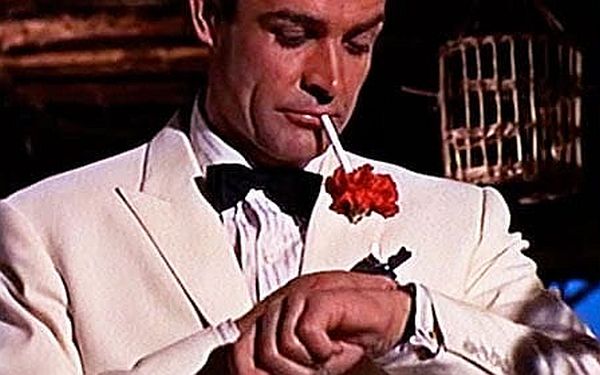 Sean Connery as James Bond in “Goldfinger” (1964). Copyright Eon Productions
