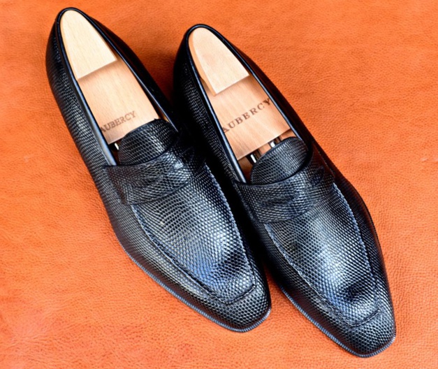 Mocassin Lupin Aubercy lézard Mocassin Lupin Aubercy lézard