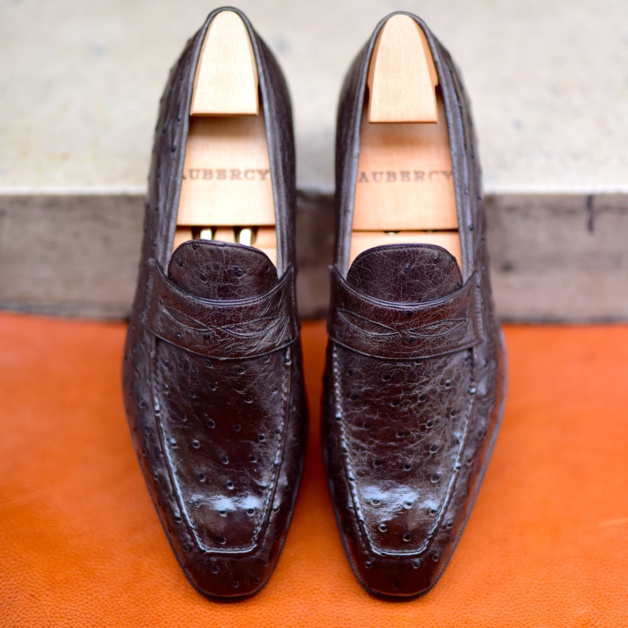 Mocassin Lupin Aubercy autruche Mocassin Lupin Aubercy autruche