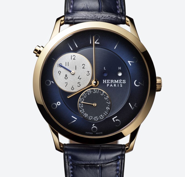 Slim d'Hermès GMT or rose © Joël Von Allmen Slim d'Hermès GMT or rose © Joël Von Allmen