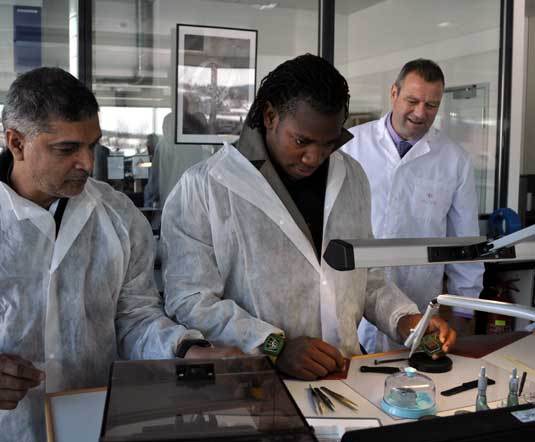 Yohan Blake, au centre Yohan Blake, au centre