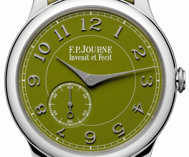 F.P. Journe : un Chronomètre Souverain en platine avec cadran vert en collaboration avec Seddiqi F.P. Journe : un Chronomètre Souverain en platine avec cadran vert en collaboration avec Seddiqi