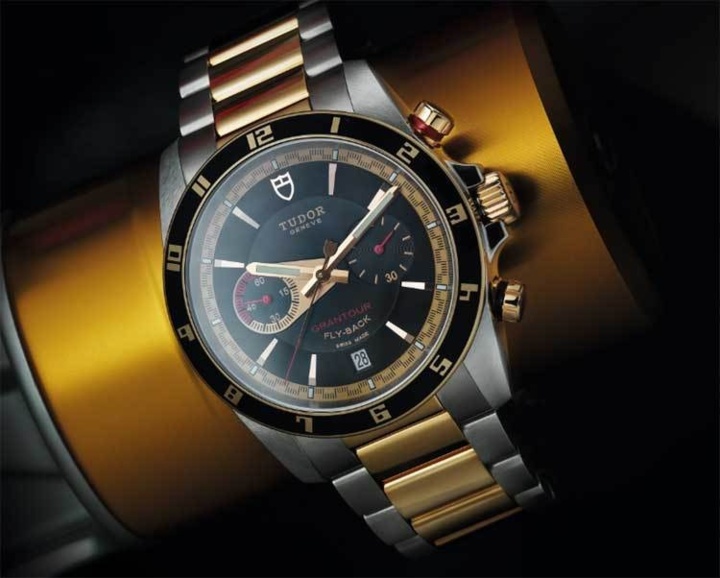 Tudor Grantour Flyback or et acier