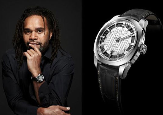 Christian Karembeu et sa montre Perrelet Christian Karembeu et sa montre Perrelet