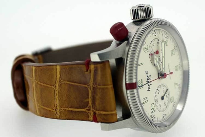 Hanhart habillée par l’Atelier du Bracelet Parisien Hanhart habillée par l’Atelier du Bracelet Parisien