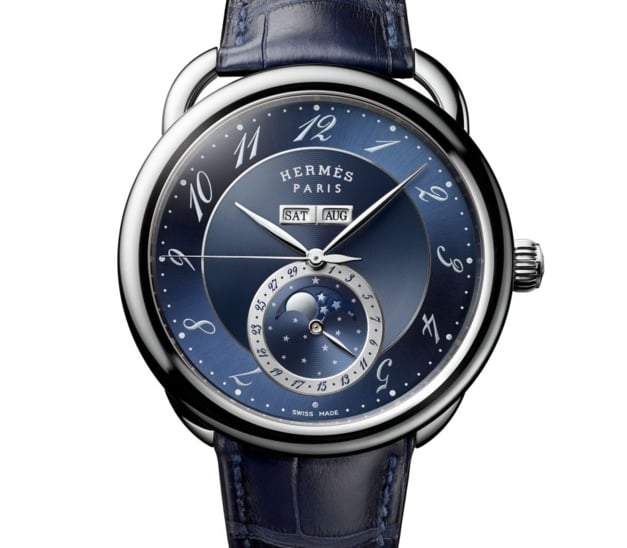 Hermès Arceau Grande Lune : blue moon Hermès Arceau Grande Lune : blue moon