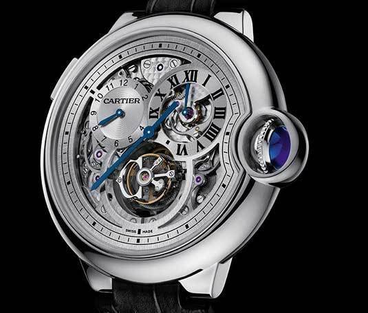 Montre Ballon Bleu de Cartier Tourbillon second fuseau double sautant