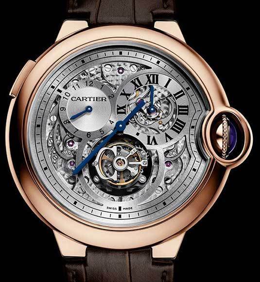 Montre Ballon Bleu de Cartier Tourbillon second fuseau double sautant