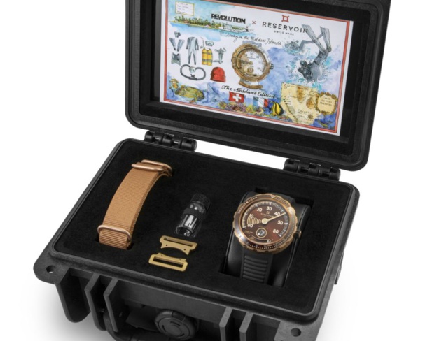 Réservoir Hydrosphère Bronze x Revolution : plongée dans les eaux claires des Maldives Réservoir Hydrosphère Bronze x Revolution : plongée dans les eaux claires des Maldives