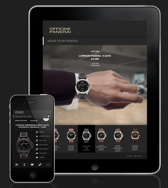 Panerai : une nouvelle application pou iPad et iPhone disponible avec  le catalogue 2013