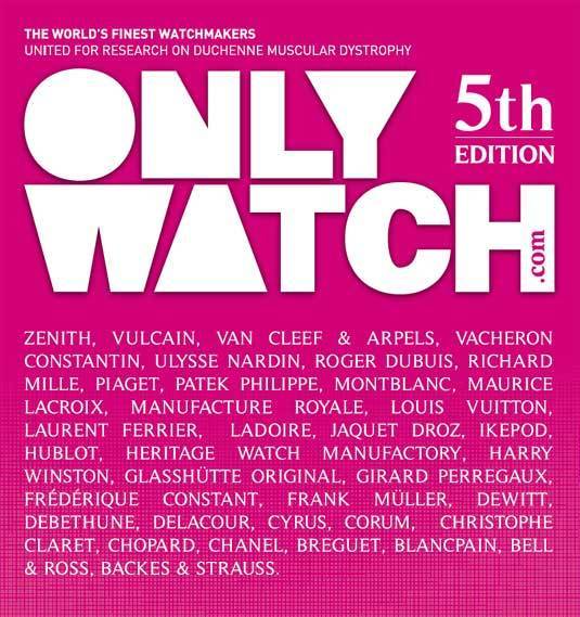 Only Watch : 5ème édition en septembre 2013