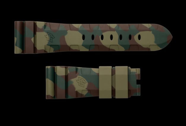 Panerai : son fameux bracelet "accordéon" en caoutchouc se fait "camo" Panerai : son fameux bracelet "accordéon" en caoutchouc se fait "camo"