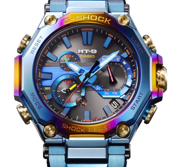 G-Shock MTG Blue Phoenix : un boitier plaqué ionique pour un oiseau mythique