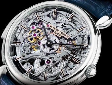 Répétition minutes Les Cabinotiers squelettée platine de Vacheron Constantin