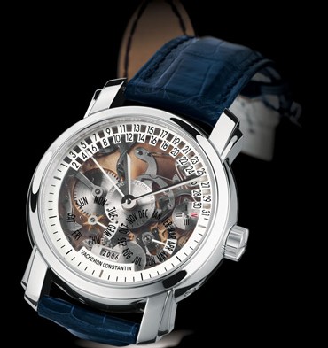 Calendrier perpétuel Malte en platine à date rétrogradante modèle « Open Face » grande complication de Vacheron Constantin Calendrier perpétuel Malte en platine à date rétrogradante modèle « Open Face » grande complication de Vacheron Constantin