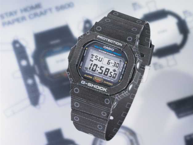 G-Shock Papercraft : une montre en papier à réaliser soi-même G-Shock Papercraft : une montre en papier à réaliser soi-même