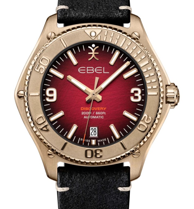 Ebel Discovery Bronze : cadran rouge ou vert Ebel Discovery Bronze : cadran rouge ou vert