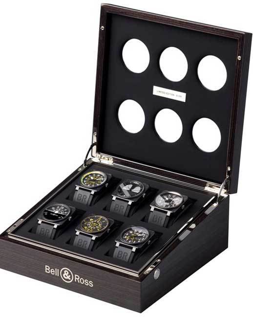Coffret Bell & Ross regroupant les six BR01 Flight Instruments Coffret Bell & Ross regroupant les six BR01 Flight Instruments