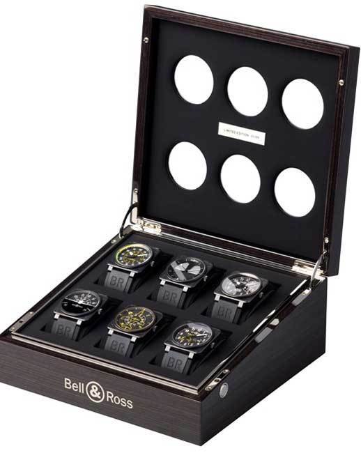 Coffret Bell & Ross regroupant les six BR01 Flight Instruments