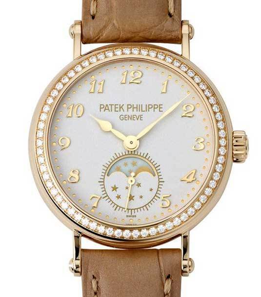 Patek Philippe Calatrava Phases de lune pour dames référence 7121