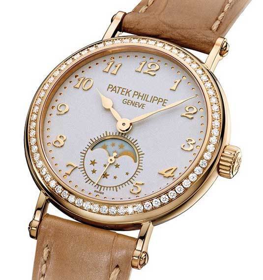 Patek Philippe Calatrava Phases de lune pour dames référence 7121